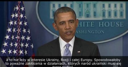 Obama przestrzega Rosję przed "konsekwencjami" ich działań na Ukrainie