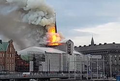 Dania. Płonie symbol Kopenhagi. Nagrania z pożaru gmachu giełdy