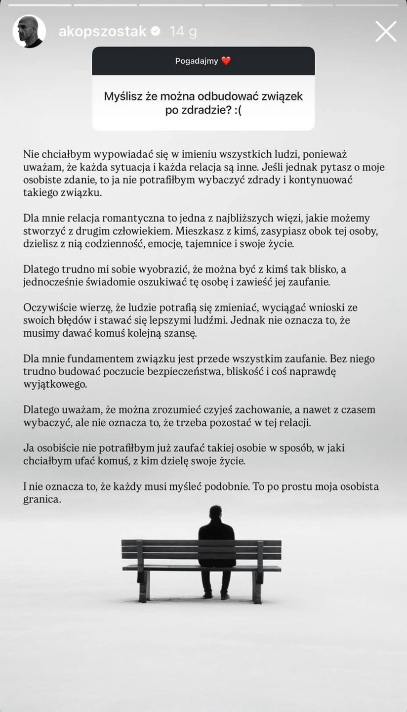 Relacja Akopa Szostaka
