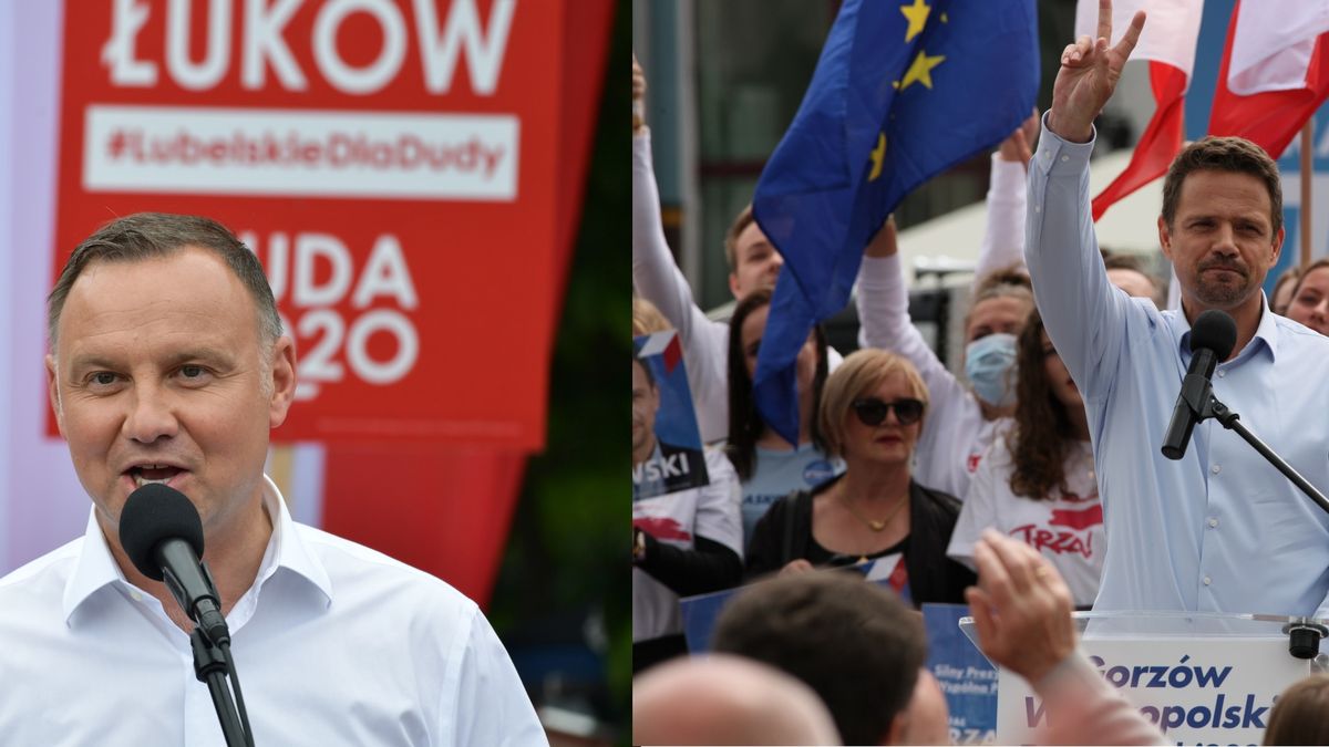 Wybory prezydenckie 2020. Trwa wyścig pomiędzy Andrzejem Dudą a Rafałem Trzaskowskim.
