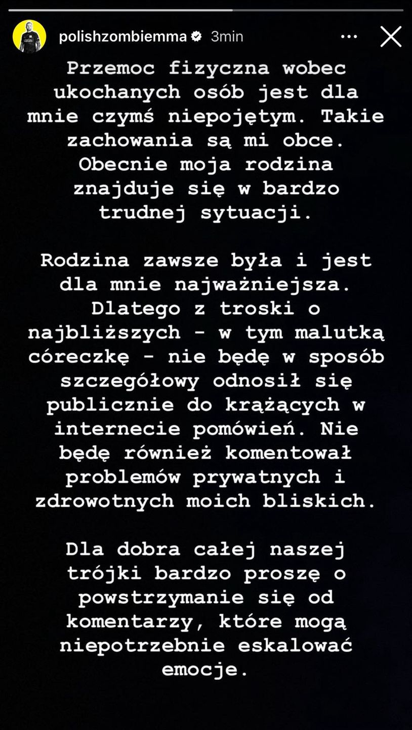 Oświadczenie Marcina Wrzoska