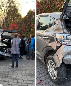 Pomyliła hamulec z gazem. Demolka na parkingu przed szkołą