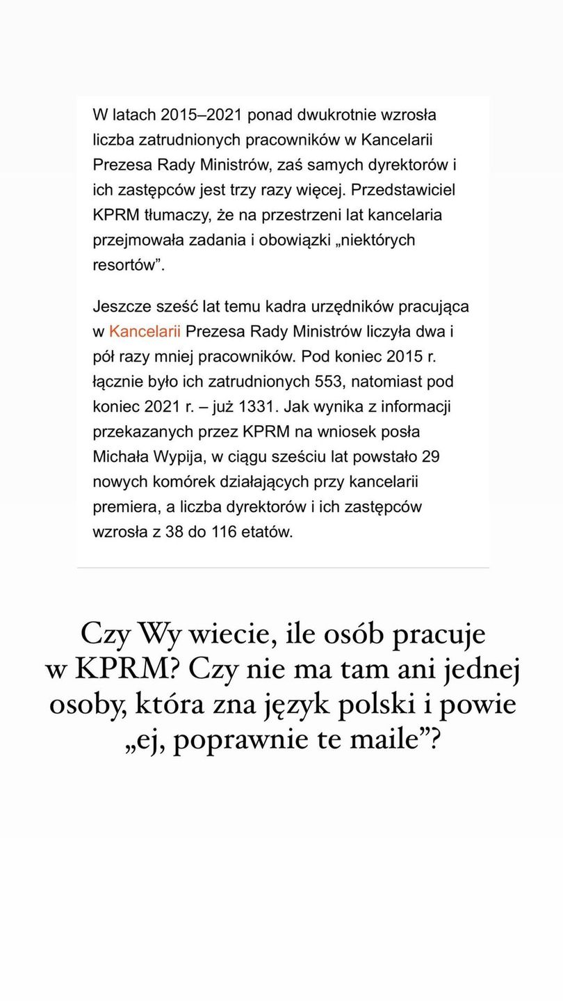 Błędy w e-mailu Mateusza Morawieckiego