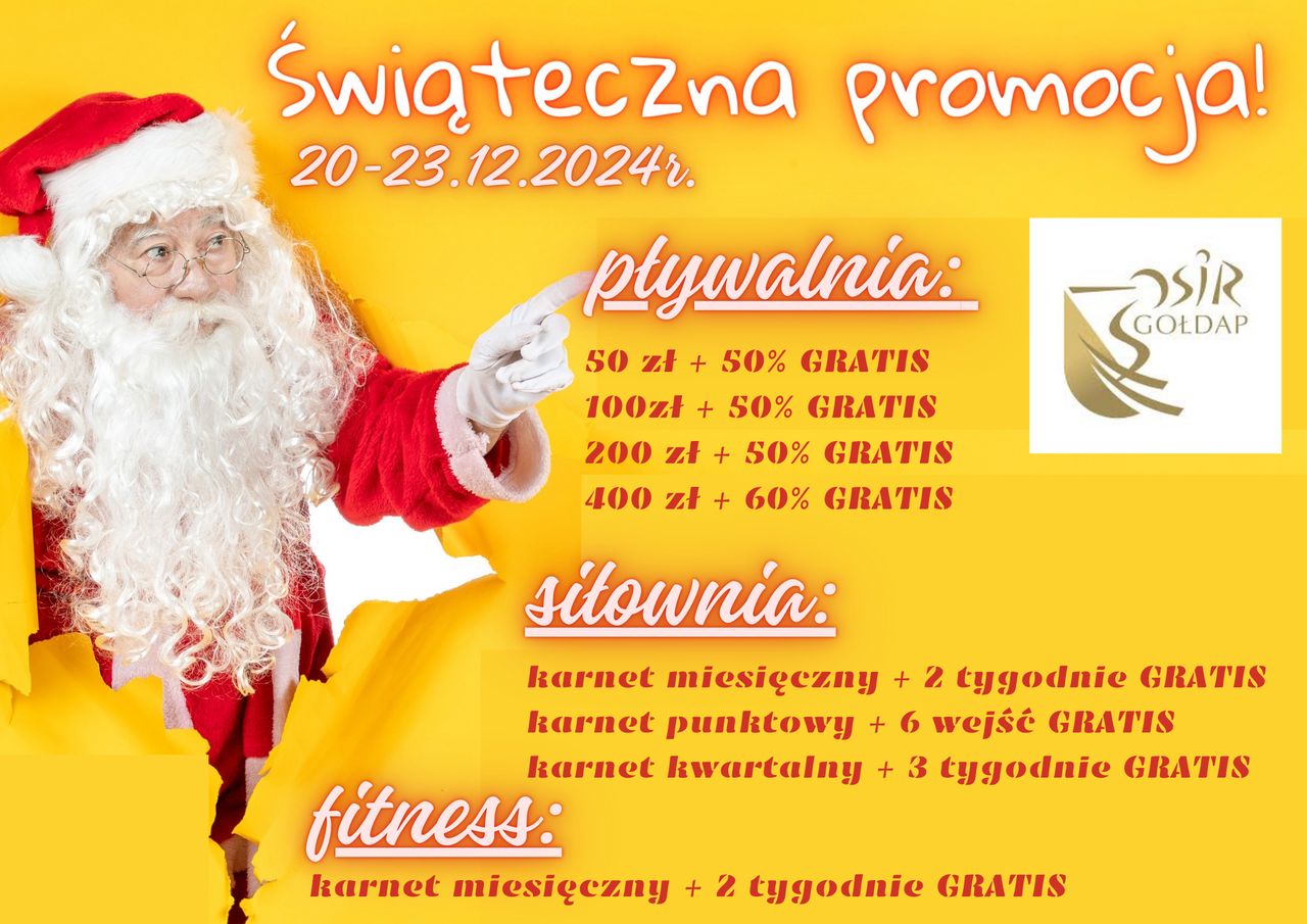 ŚWIĄTECZNA PROMOCJA W OSIR GOŁDAP