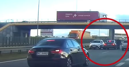 Jechał pod prąd na autostradzie A1. W akcji policjanci w bmw