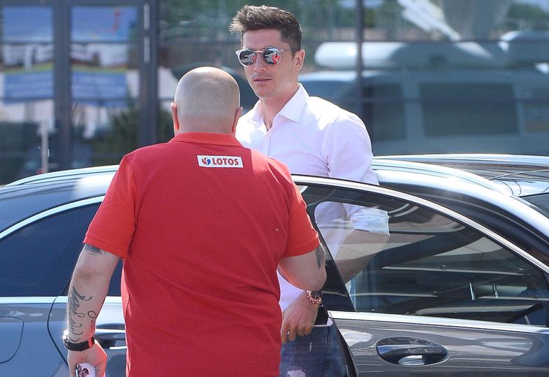 Robert Lewandowski przyleciał na zgrupownie przed meczem z Rumunią