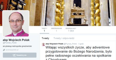 Twitter: Ruszył oficjalny profil prymasa Polski