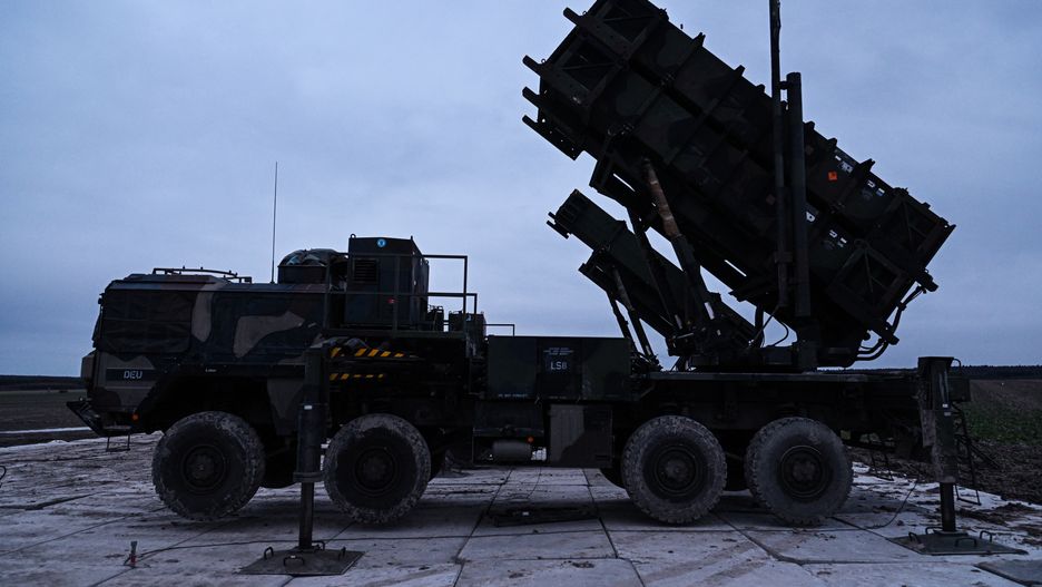 ZAMOSC, POLAND - FEBRUARY 18: Patriot launchers modules mounted on M983 HEMTT part of the US made MIM-104 Patriot surface-to-air missile (SAM) system are pictured on a open field on February 18, 2023 in Zamosc, Poland. The German armed forces deployed Patriots batteries to their NATO neighbor, after a missile explosion in Przewodow, which previous investigation suggests that came from Ukrainian air defense, killed two civilians. Since Russia's large scale military attack on Ukraine on February 24, 2022 more than 9.7 million refugees from Ukraine crossed the Polish borders to escape the conflict, with 1.4 million registering in Poland whilst others moved on to other countries. (Photo by Omar Marques/Getty Images)