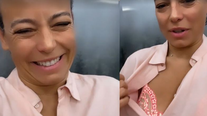 Anna Mucha pokazuje na Instagramie biustonosz 