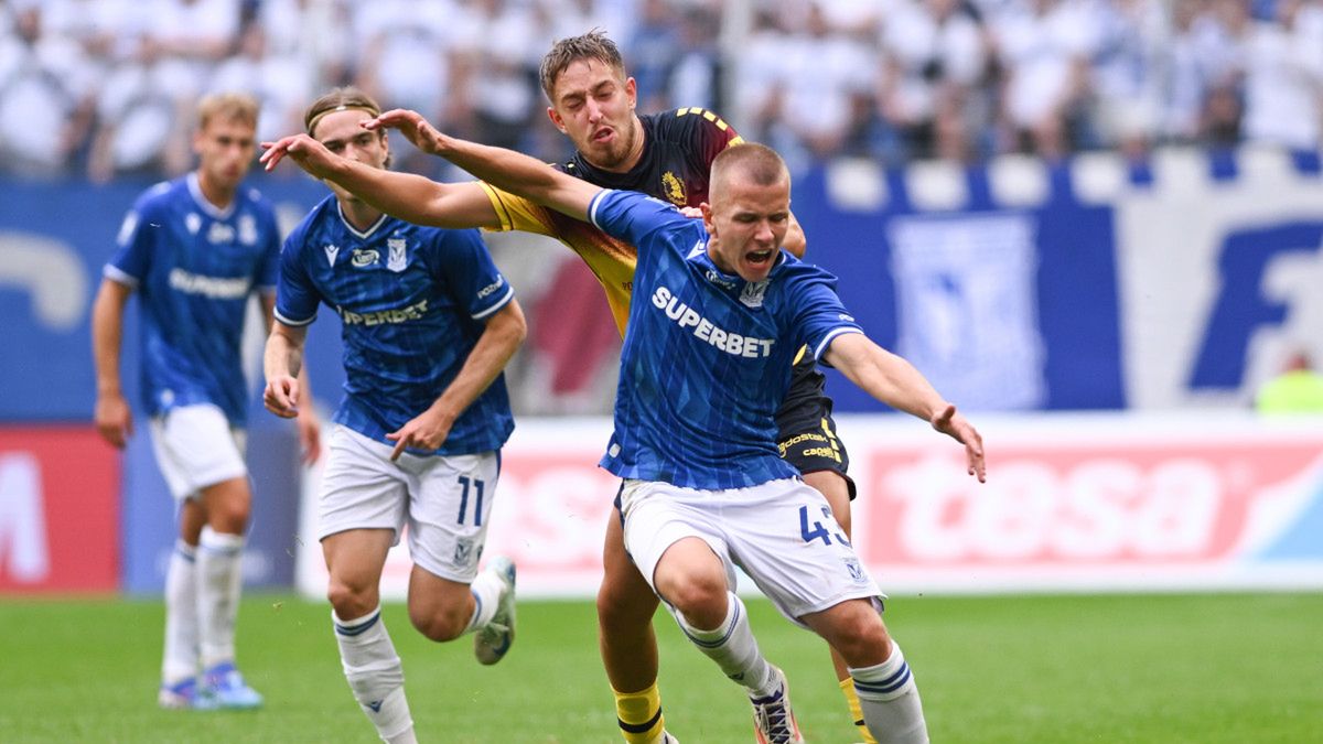 PAP / Jakub Kaczmarczyk / Na zdjęciu: zawodnik Lecha Poznań Antoni Kozubal