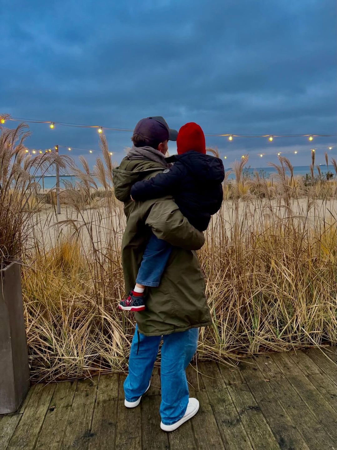 Marcin Rogacewicz z synem