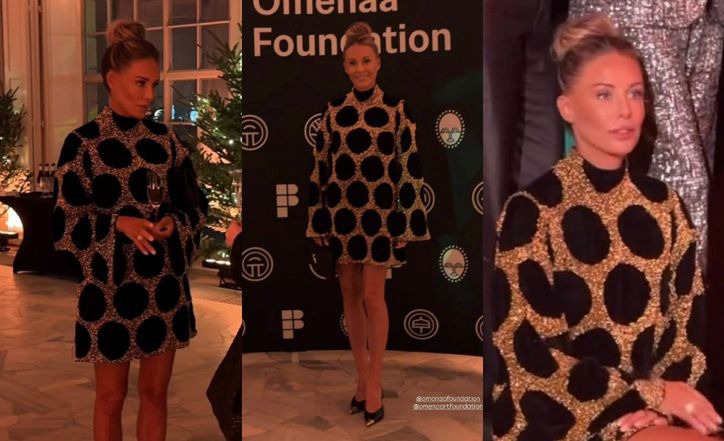 Małgorzata Rozenek bawi się na przyjęciu Omeny Mensah