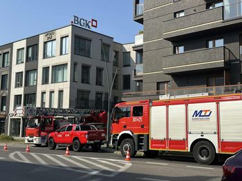 Kielce: Straż i policja pod Ventusem w centrum. Poranne utrudnienia