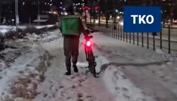 "Dają im w kość". Niesie się nagranie z Olsztyna. Nie miał wyjścia