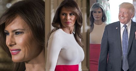 OGROMNE PIERSI Melanii Trump na spotkaniu z latynoskimi rodzinami (ZDJĘCIA)