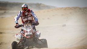 Abu Dhabi Desert Challenge: Rafał Sonik walczył z quadem, ale awansował