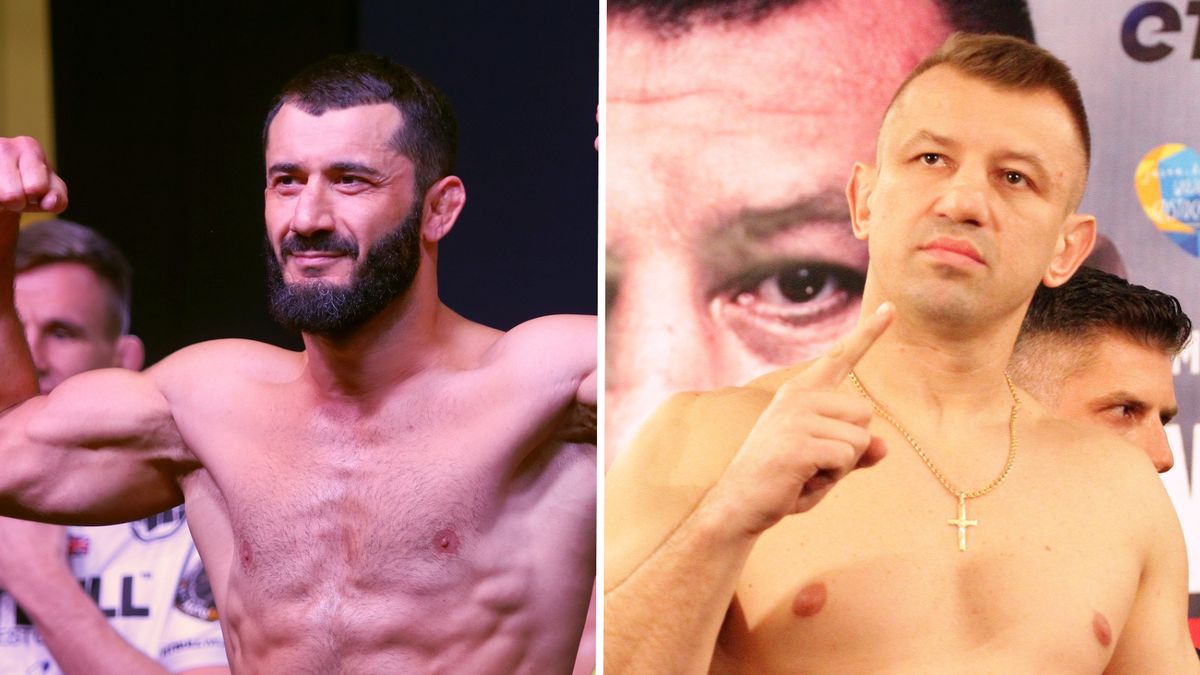 Na zdjęciu od lewej: Mamed Chalidow i Tomasz Adamek