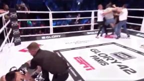 Glory 42 w Paryżu: wygrał przez nokaut. Pobili go kibice