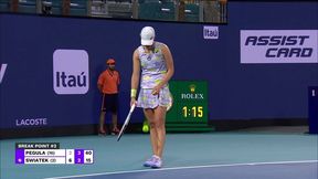 Było trochę nerwów, ale jest kolejne zwycięstwo! Iga Świątek w finale WTA Miami [SKRÓT MECZU]