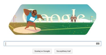 Londyn 2012. Pchnięcie kulą otwiera dziś Google