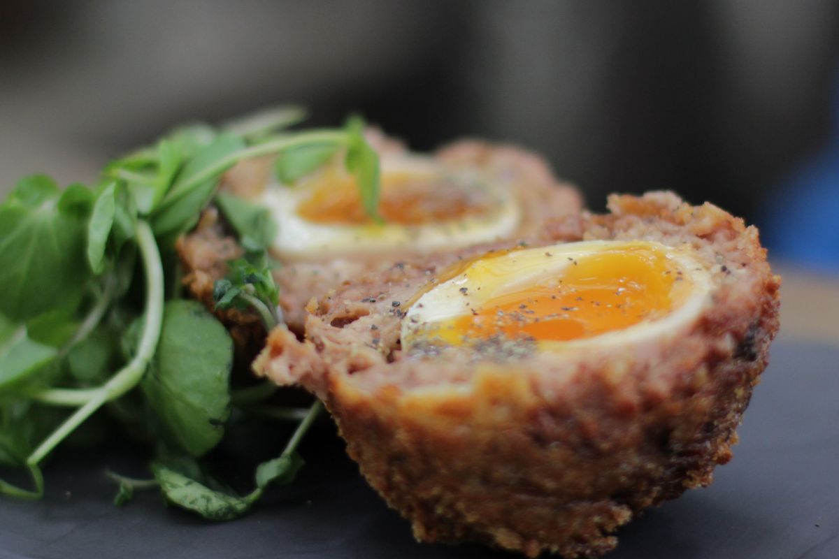 Scotch eggs hide a delicious addition.