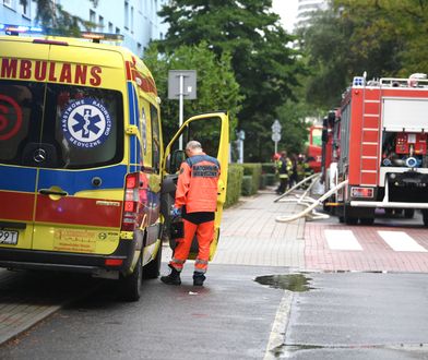 Pożar mieszkania na 9. piętrze w Rzeszowie. Kilka osób w szpitalu