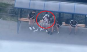 13-latek owinięty papierem. Bulwersujące sceny na przystanku w Bydgoszczy