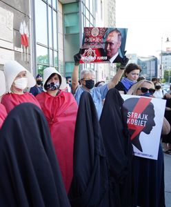 Strajk kobiet "Nie dla legalizacji przemocy domowej"