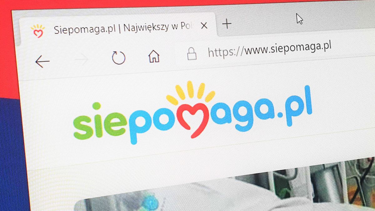 Siepomaga.pl poinformował o błędzie na stronie, fot. Oskar Ziomek