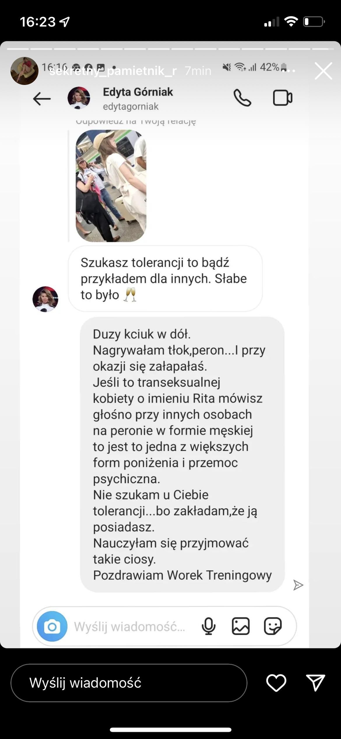 Edyta Górniak wysłała wiadomość do Rafalali