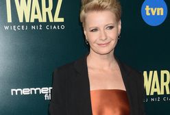 Kożuchowska na premierze filmu "Twarz". Coś poszło nie tak