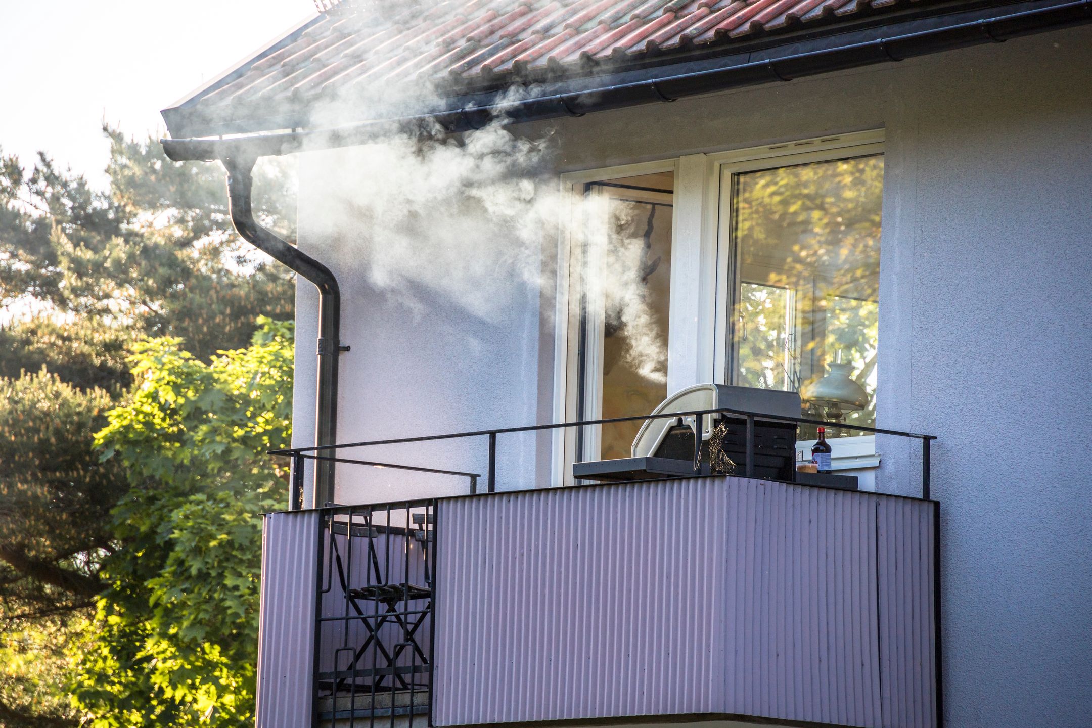 Stockholm, Sweden Smoke from a barbeque wafts up from an apartment  balcony.
Alexander Farnsworth
Scandinavia, Stockholm, Sweden, apartment, architecture, balcony, barbecue, barbeque, bbq, chicken, city, cook, cooking, dinner, fire, food, garden, green, grill, grilled, grilling, hot, landscape, lunch, meal, meat, nature, nordic, outdoor, outdoors, outside, party, picnic, residential, roast, roof, smoke, steak, summer, sunset, travel, wafting, barbecue, architecture, apartment, balcony, scandinavia, stockholm, sweden, barbeque, bbq, chicken, city, cook, cooking, dinner, fire, food, garden, green, grill, grilled, grilling, hot, landscape, lunch, meal, meat, nature, nordic, outdoor, outdoors, outside, party, picnic, residential, roast, roof, smoke, steak, summer, sunset, travel, wafting