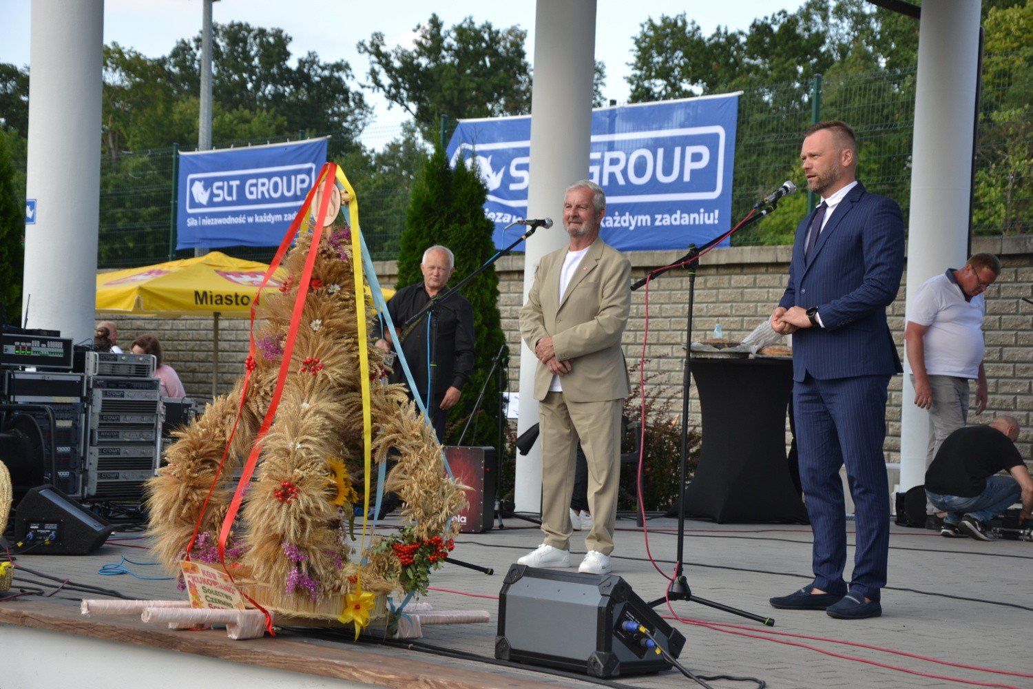 Biesiada dożynkowa w Skępem