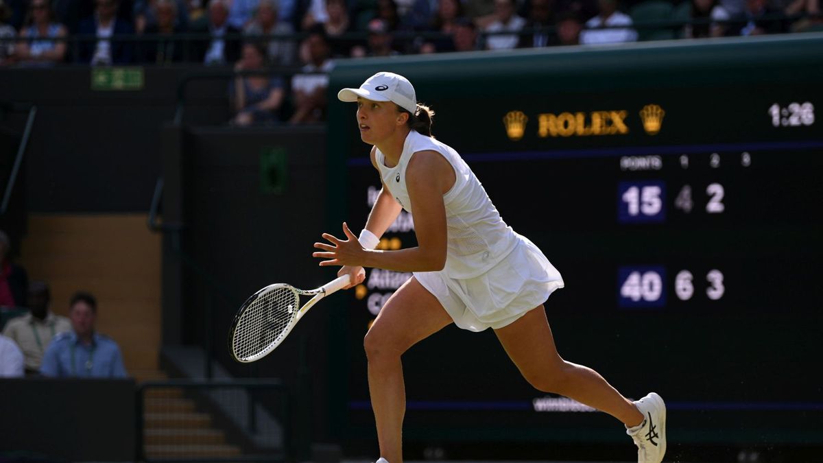 Iga Świątek podczas Wimbledonu