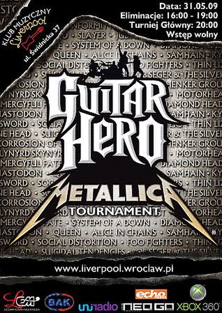 Guitar Hero Tournament we Wrocławiu - informacje i regulamin