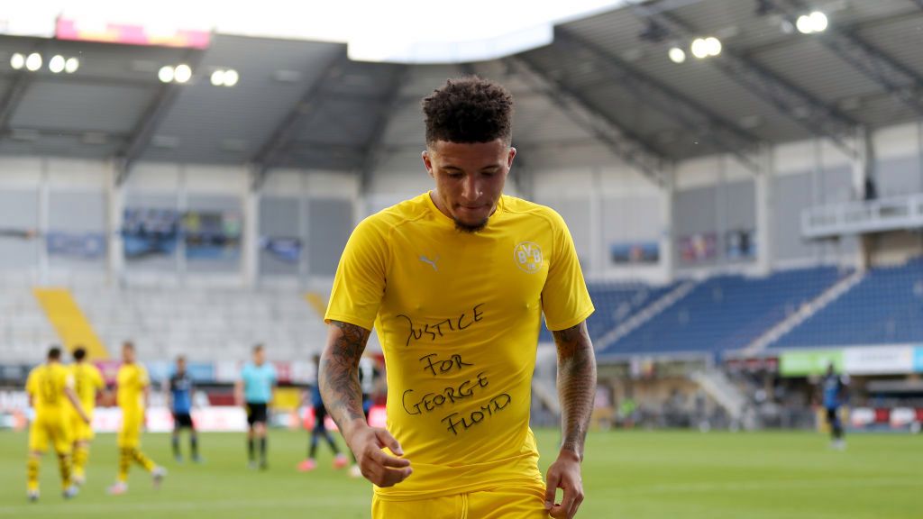 Jadon Sancho z przesłaniem dla George'a Floyda