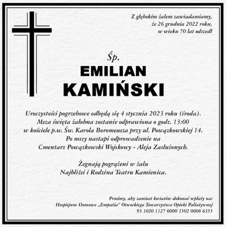 Pogrzeb Emiliana Kamińskiego