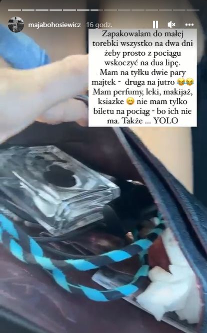 Maja Bohosiewicz relacjonuje podróż na Open'era. Twierdzi, że jechała pociągiem bez biletu
