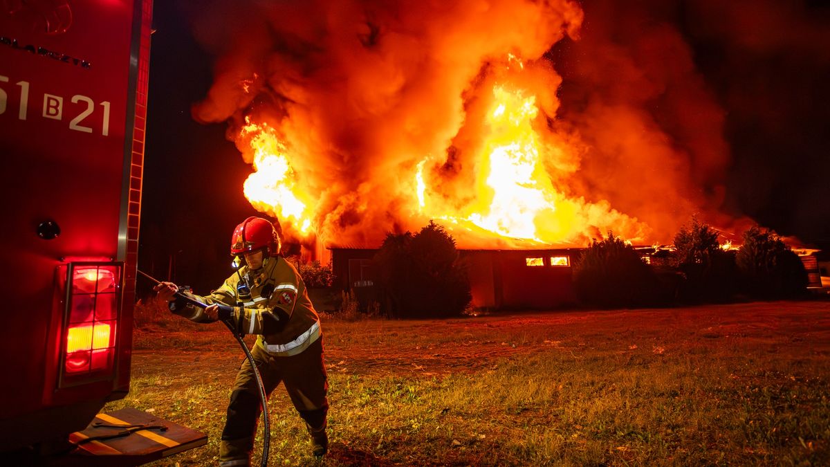 W miejscowości Pełkinie (woj. podkarpackie) doszło do pożaru był