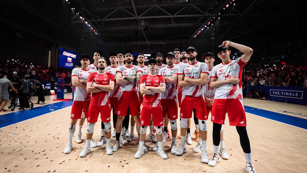 Materiały prasowe / VolleyballWorld / Na zdjęciu: siatkarze reprezentacji Polski
