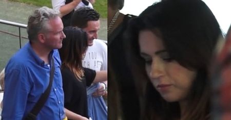 Tadla z Kretem na meczu TVP vs. TVN