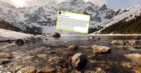 Naukowiec badał nad Morskim Okiem. Odwrócił się i nie miał plecaka