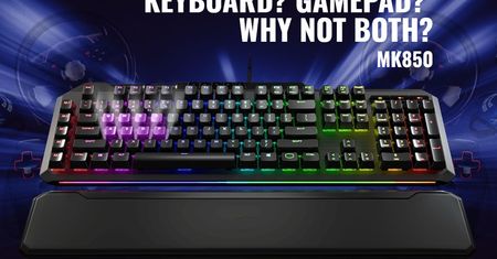 Ta klawiatura wyczuwa siłę nacisku - Cooler Master MasterKeys MK850