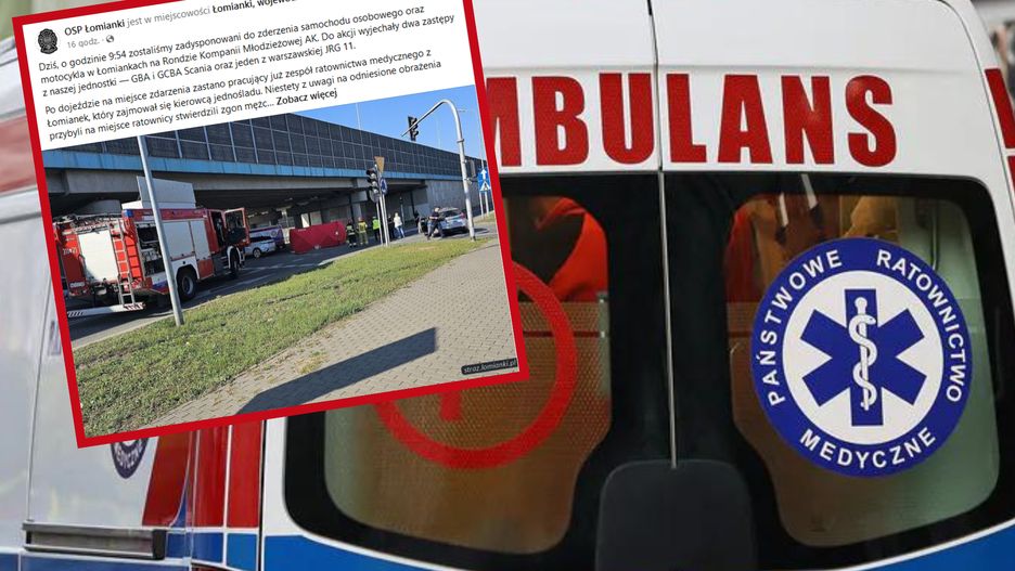 Tragiczny wypadek pod wiaduktem. Nie żyje motocyklista