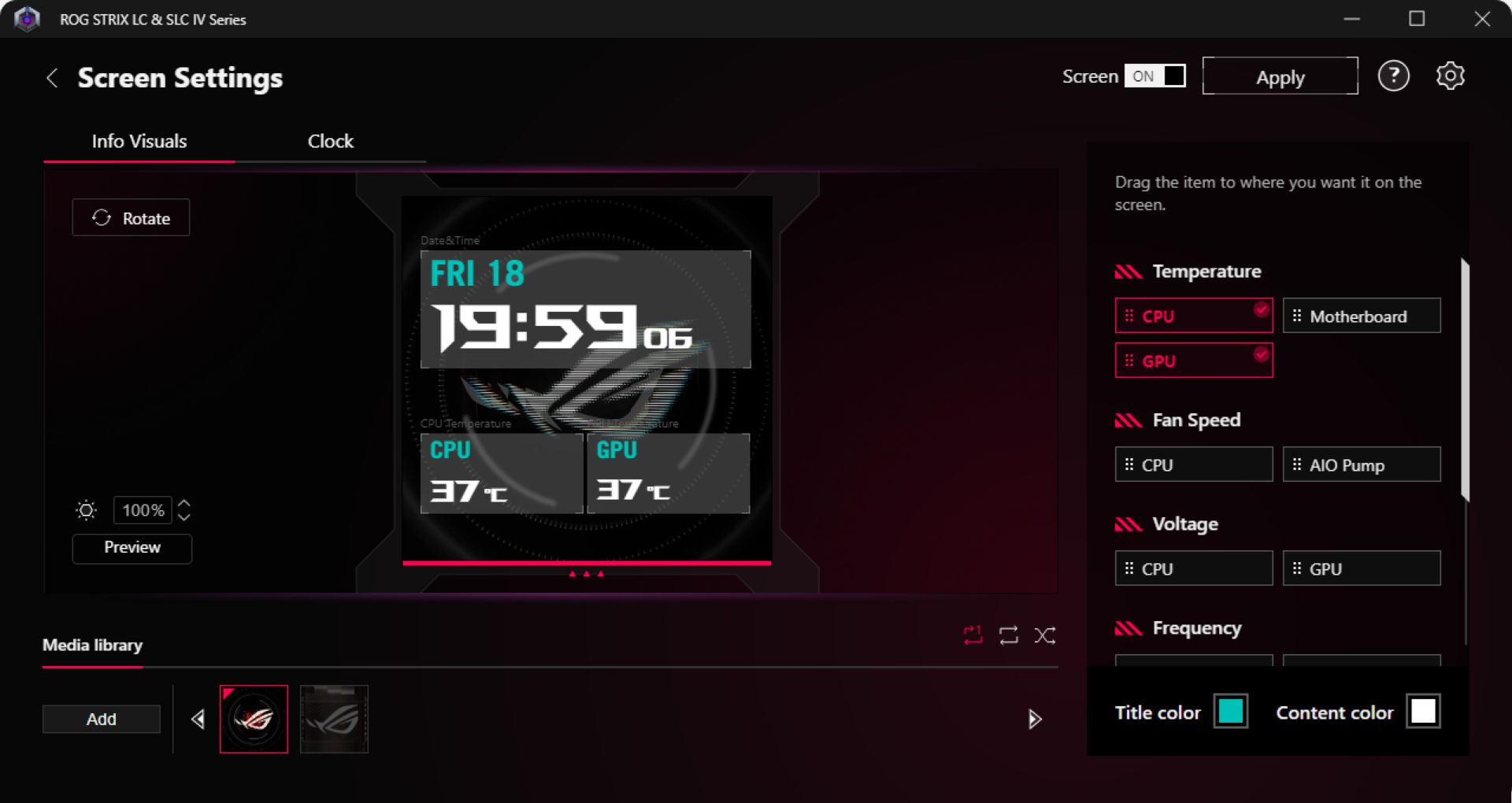 Aplikacja ASUS InfoHub