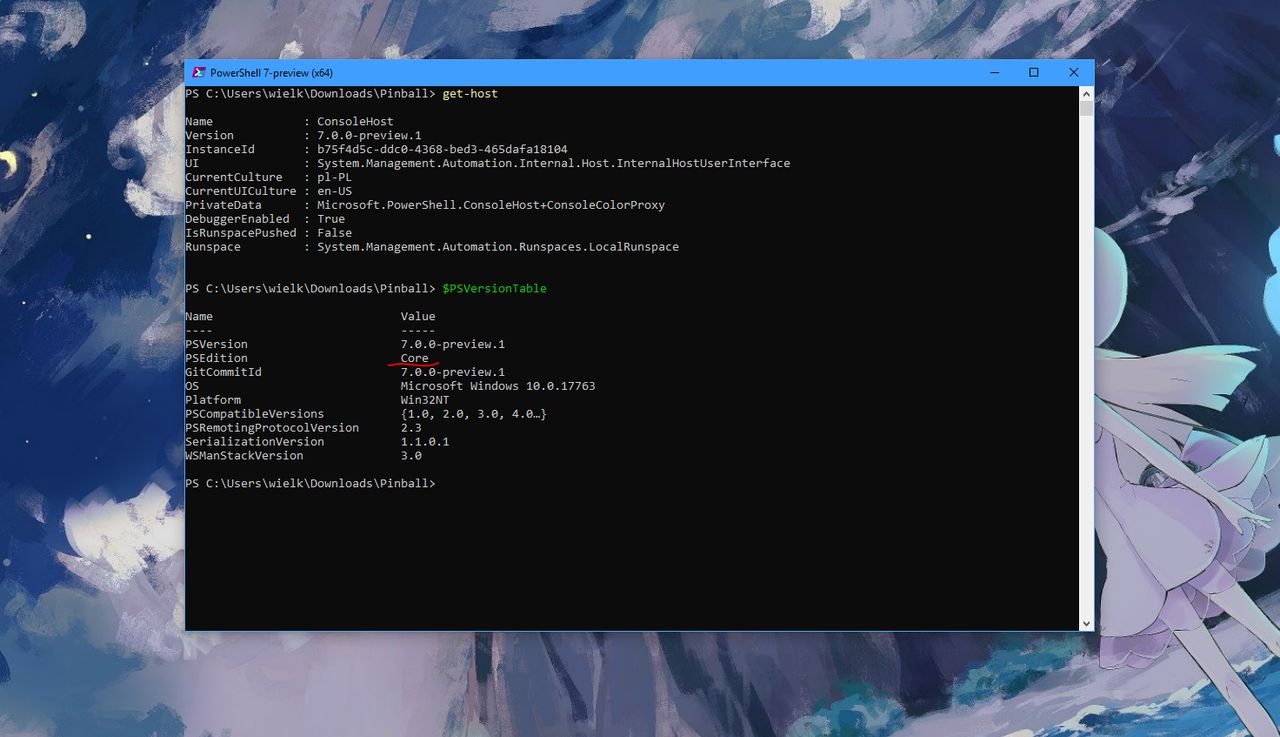 Nowe PowerShell to dalej "Core", ale tylko z powodów historycznych