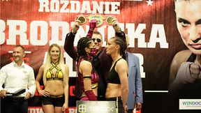 Ważenie przed galą boksu zawodowego Budweld Boxing Night w Częstochowie (galeria)