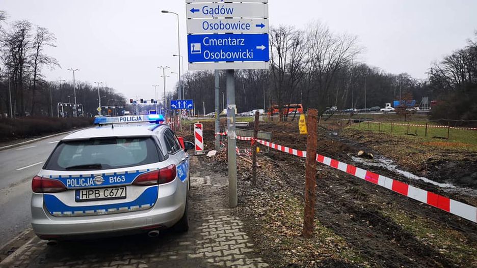 Wrocław. Niewybuch na budowie linii tramwajowej na Popowice. Uwaga na utrudnienia