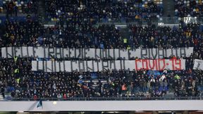 Serie A. Wymowny transparent na meczu Napoli - Torino. "Zjednoczeni przeciw koronawirusowi"
