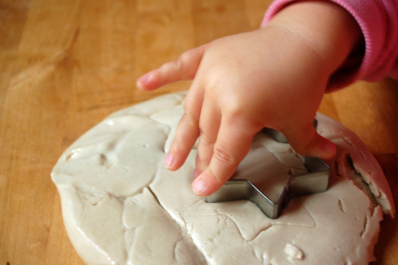 You can make decorations from salt dough.